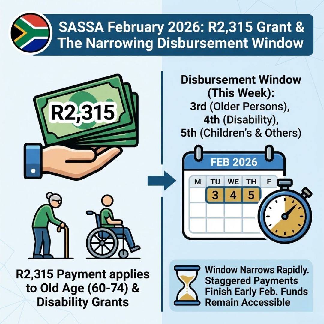 R2,315 SASSA Grant Payment Lands 