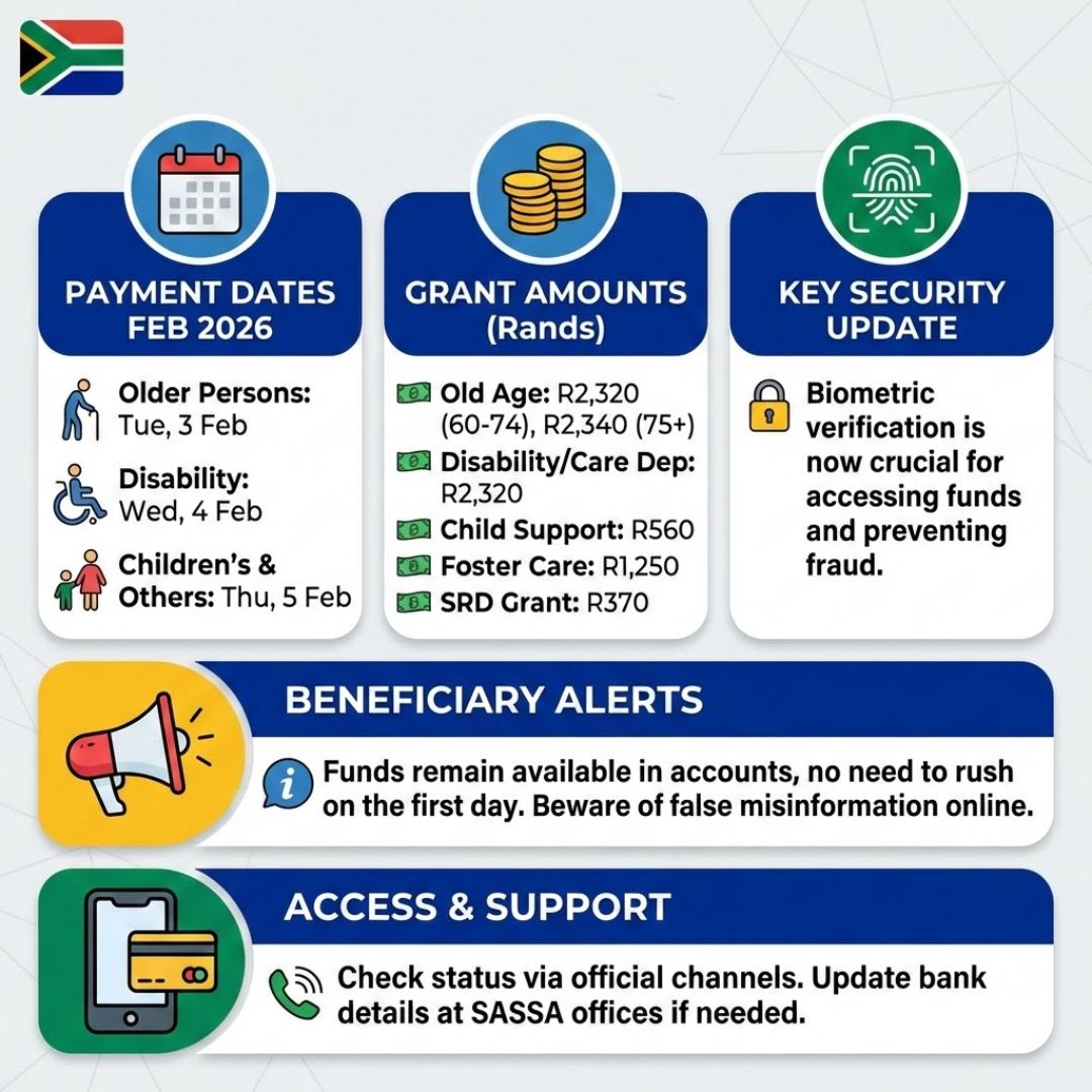 SASSA Dates, Amounts