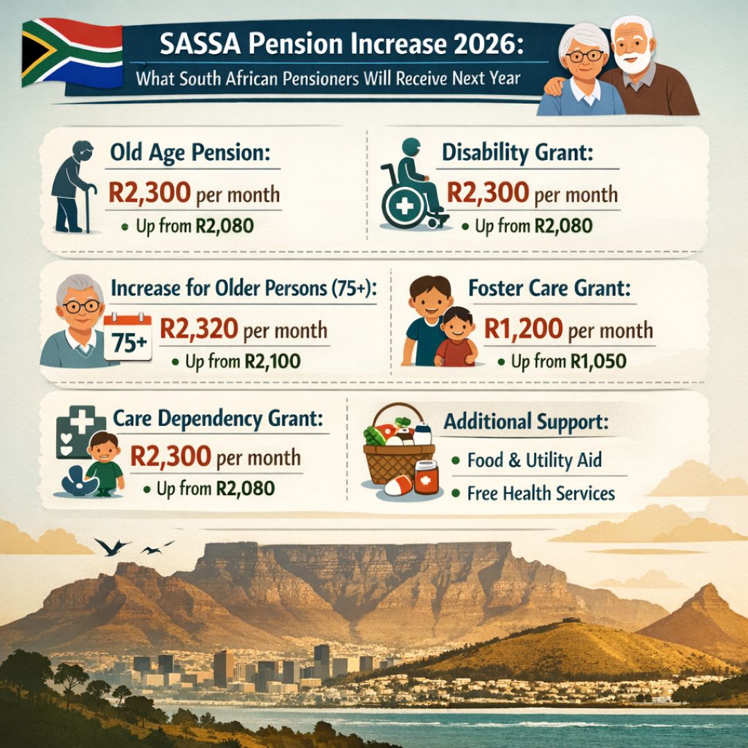 SASSA Pension Increase 2026