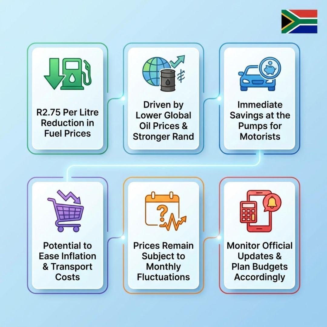 South Africa’s R2.75 Per Litre